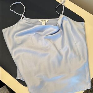 Nine West Women's Blue Satin Top